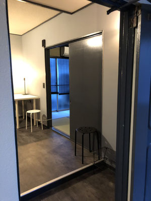 Interior entrance and room